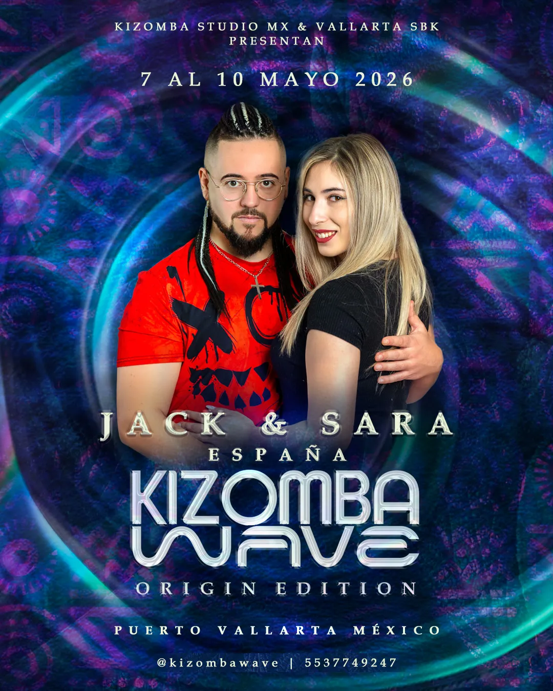 JACK & SARA — Instructores · España en Kizomba Wave Origin Edition 2026, Puerto Vallarta